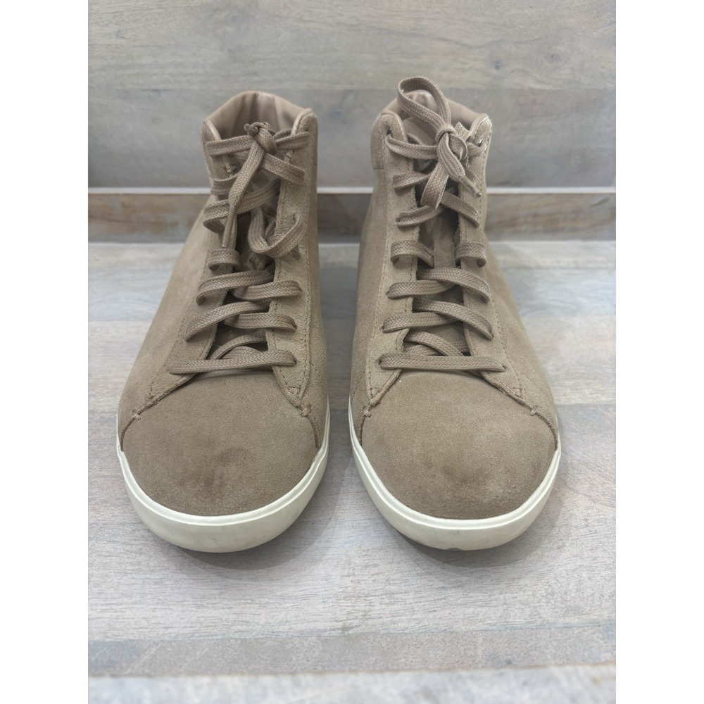 Cole Haan Grand.OS Womens 8 B Taupe Tan Suede High Top Sneakers W10089 - Picture 2 of 11